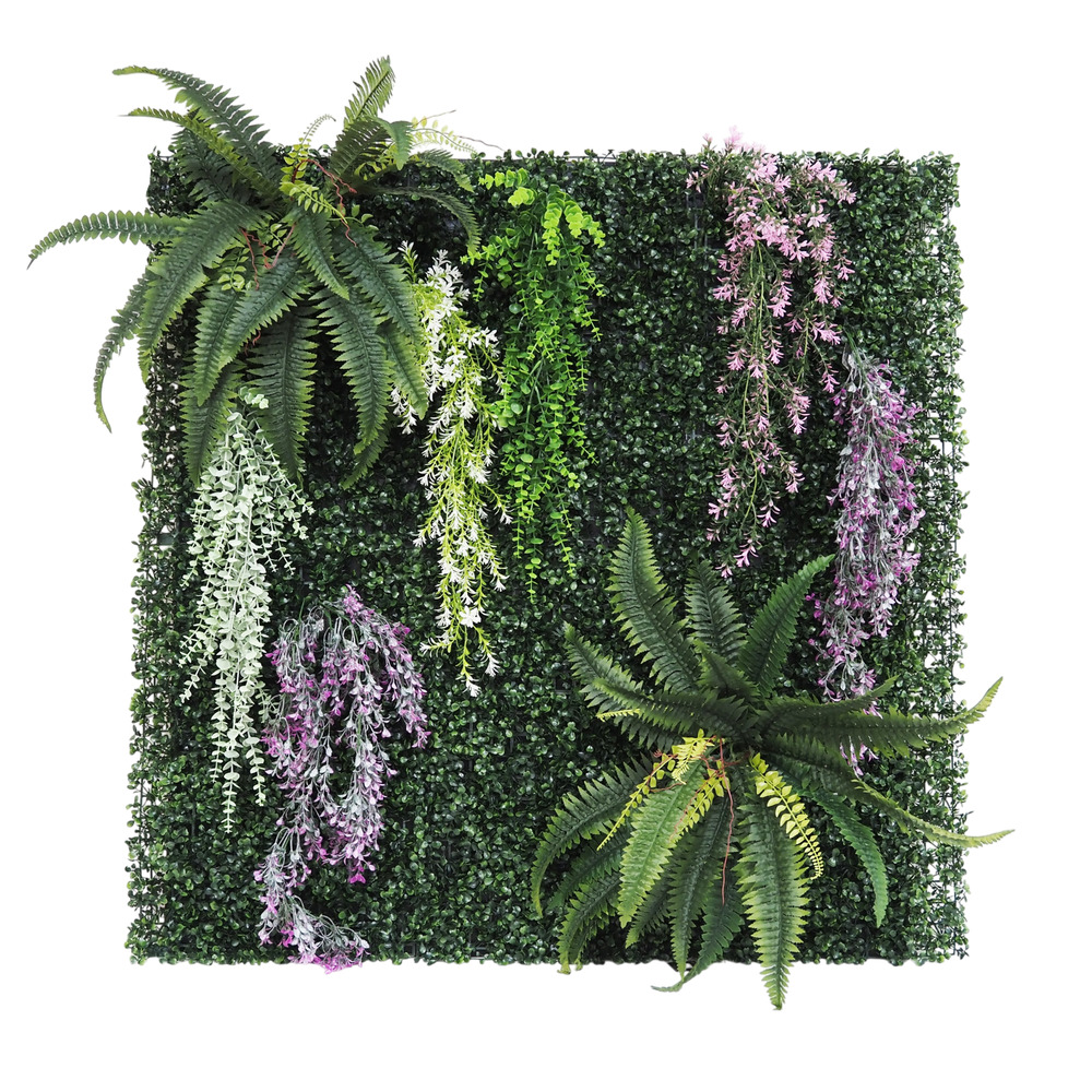 Mur végétal artificiel en kit diy 120x120cm