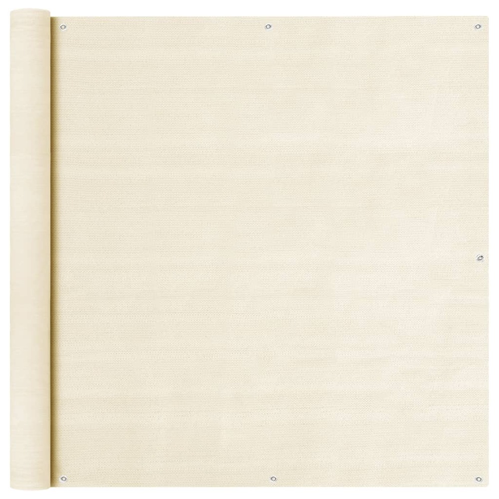 Écran de balcon brise pare vue protection confidentialité 120 x 300 cm pehd crème