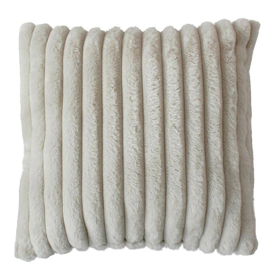 Coussin imitation fourrure