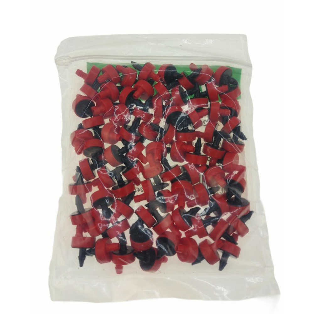 100 goutteurs auto-perçant auto régulant 8 litres/h rouge