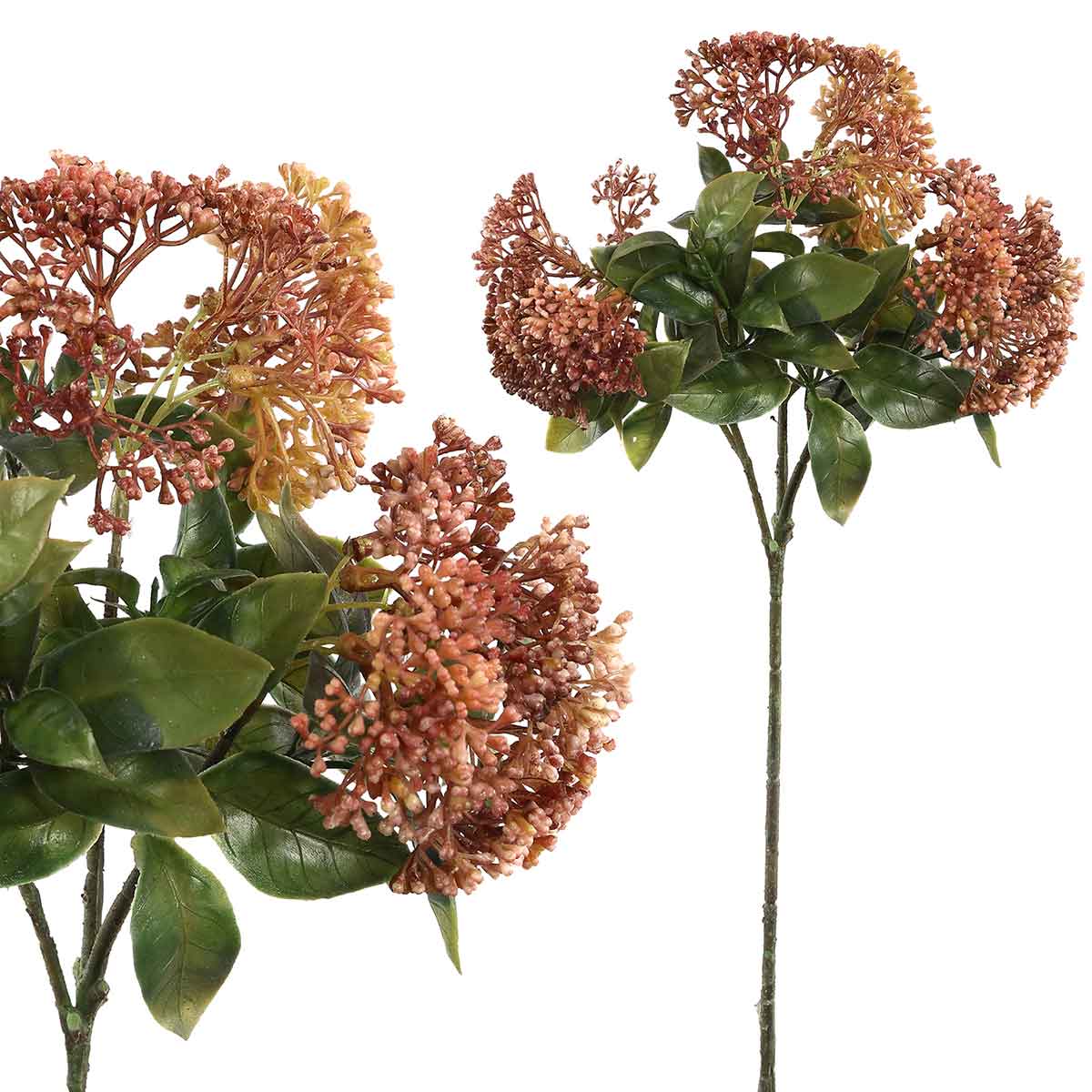 Ptmd plante artificielle berry - 20x19x40 cm - plastique - marron