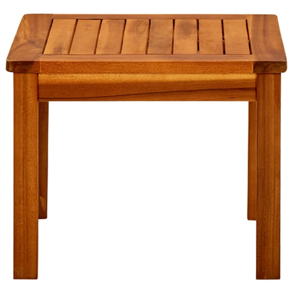 Table basse de jardin 45x45x36 cm bois solide d'acacia