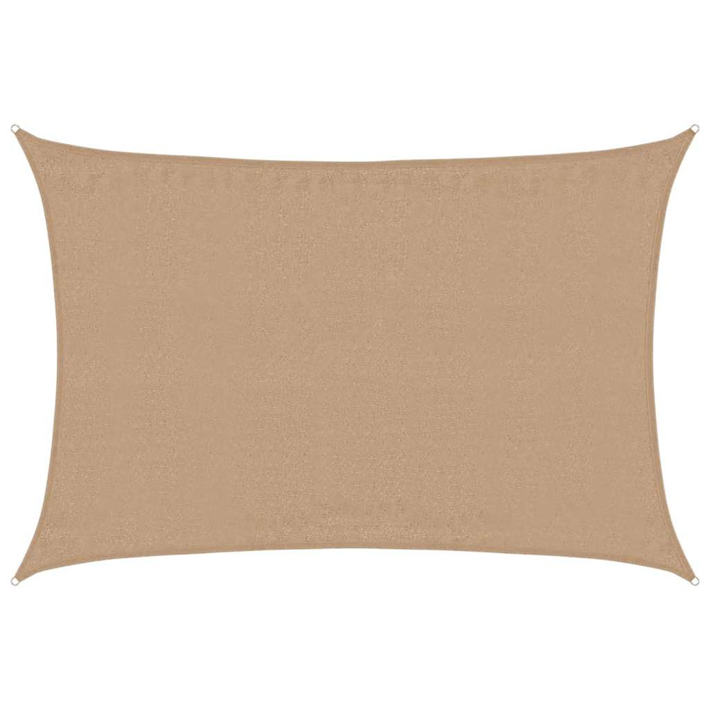 Voile d'ombrage 160 g/m² taupe 4x6 m pehd