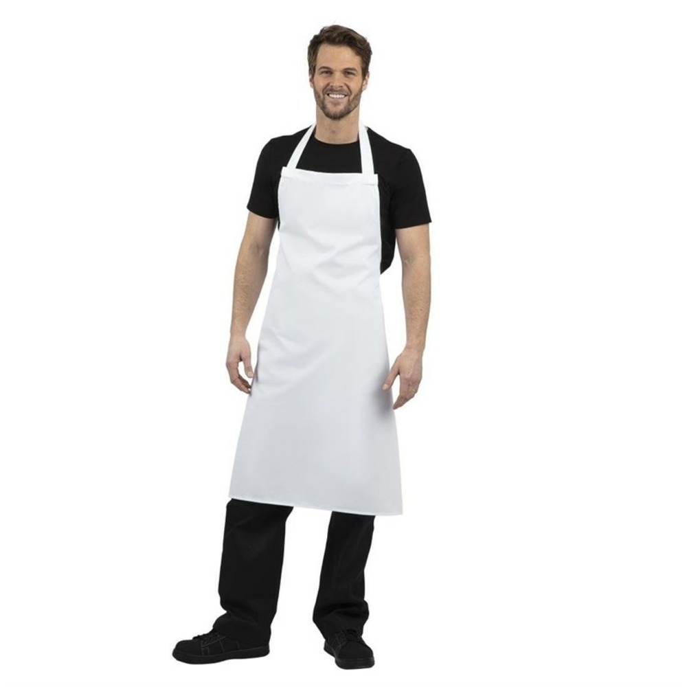 Tablier bavette blanc xl - whites chefs clothing