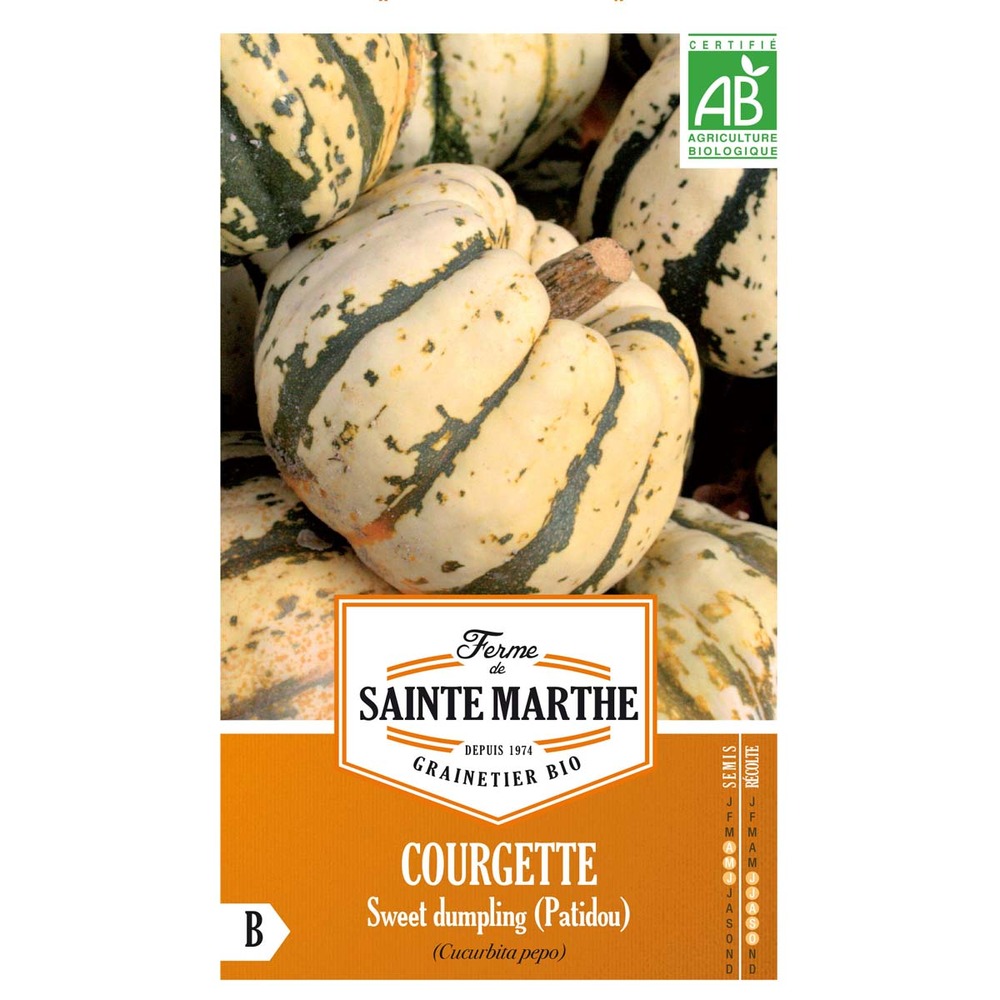 Courge 'sweet dumpling patidou' le sachet de 10 graines environ (0.7g)