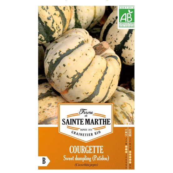 Courge 'sweet dumpling patidou' le sachet de 10 graines environ (0.7g)