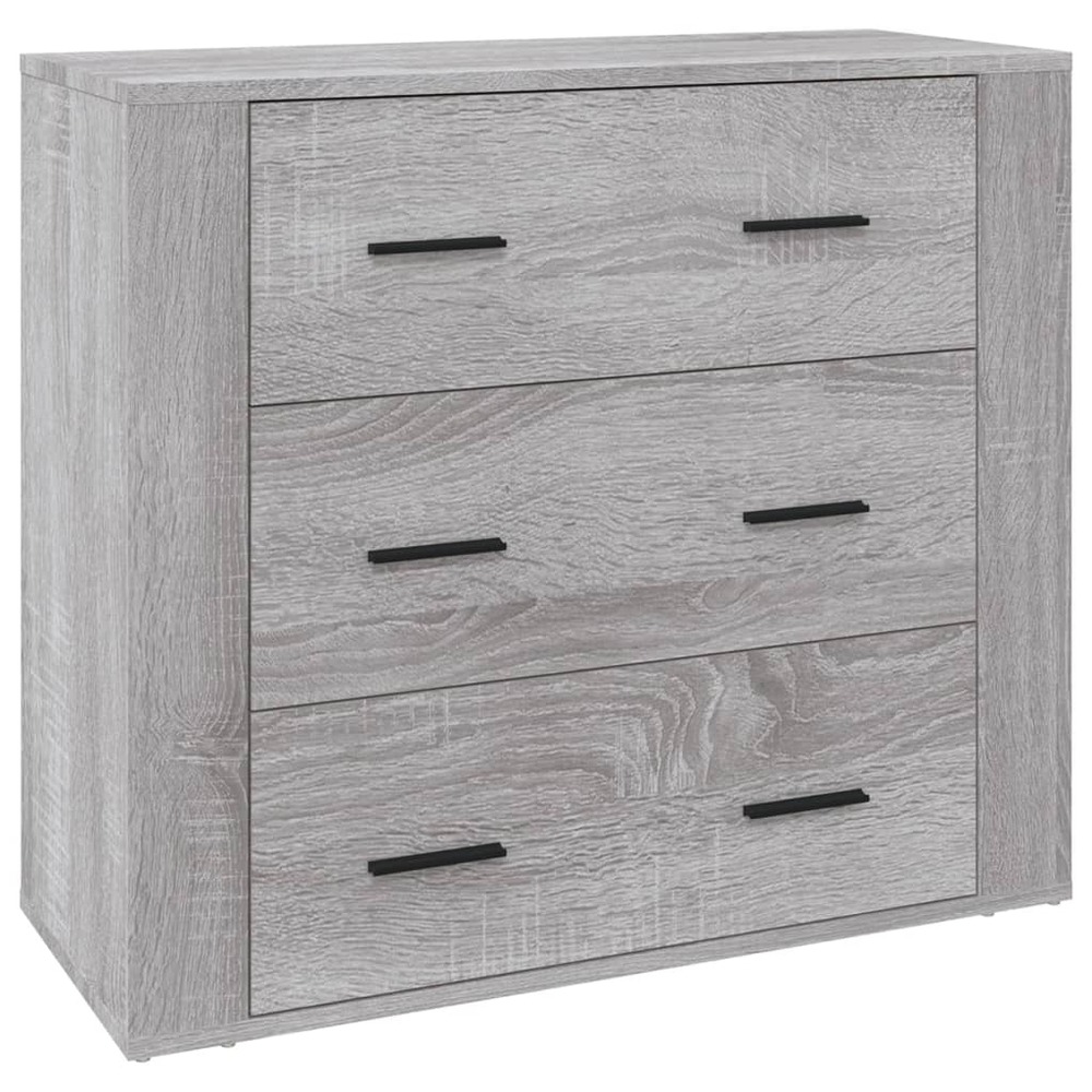 Buffet bahut commode armoire meuble de rangement organisateur cuisine salle de séjour salon sonoma 80 x 33 x 70 cm bois d'ing