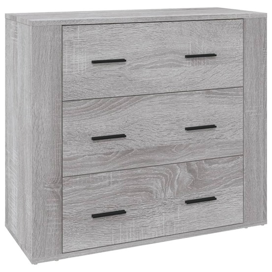 Buffet bahut commode armoire meuble de rangement organisateur cuisine salle de séjour salon sonoma 80 x 33 x 70 cm bois d'ing