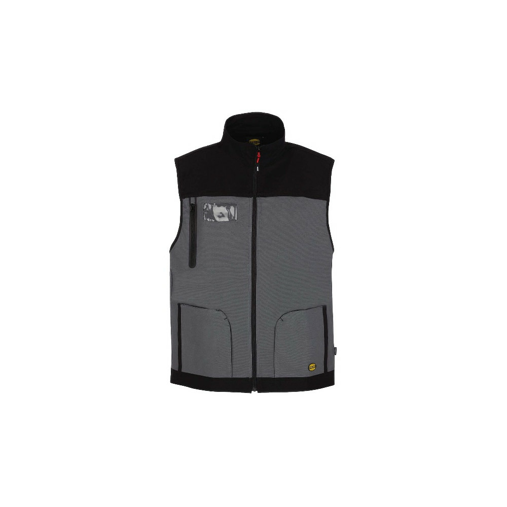 Gilet de travail stretch gris foncé noir t3xl diadora spa 702.170017