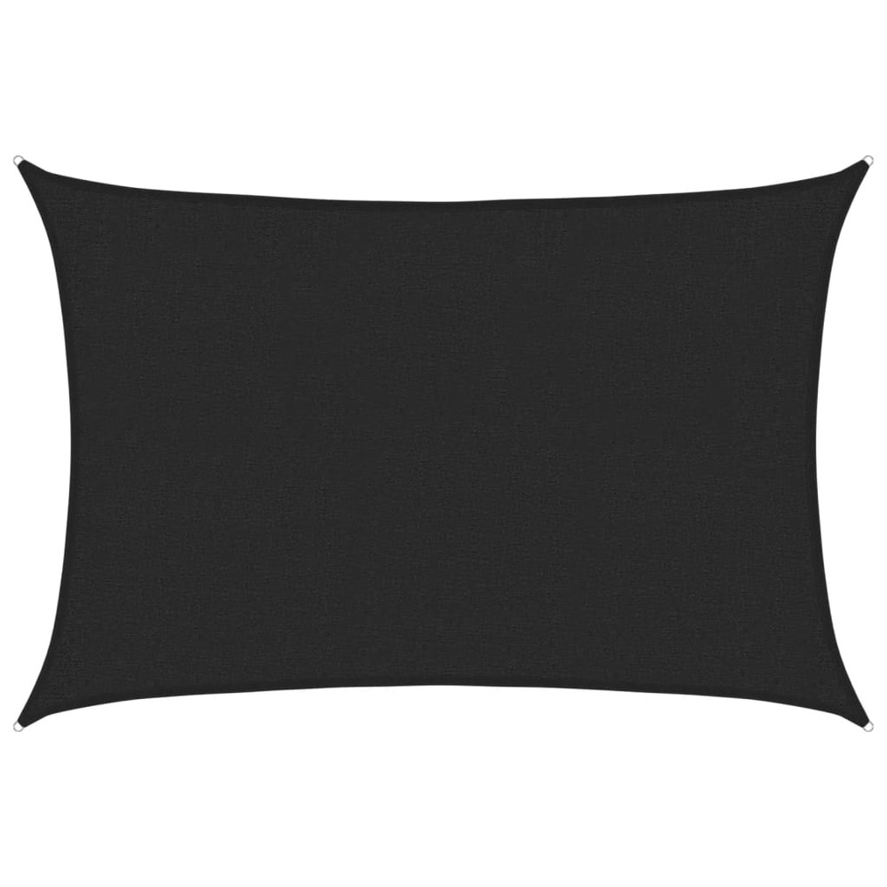 Voile d'ombrage 160 g/m² noir 2x3 m pehd