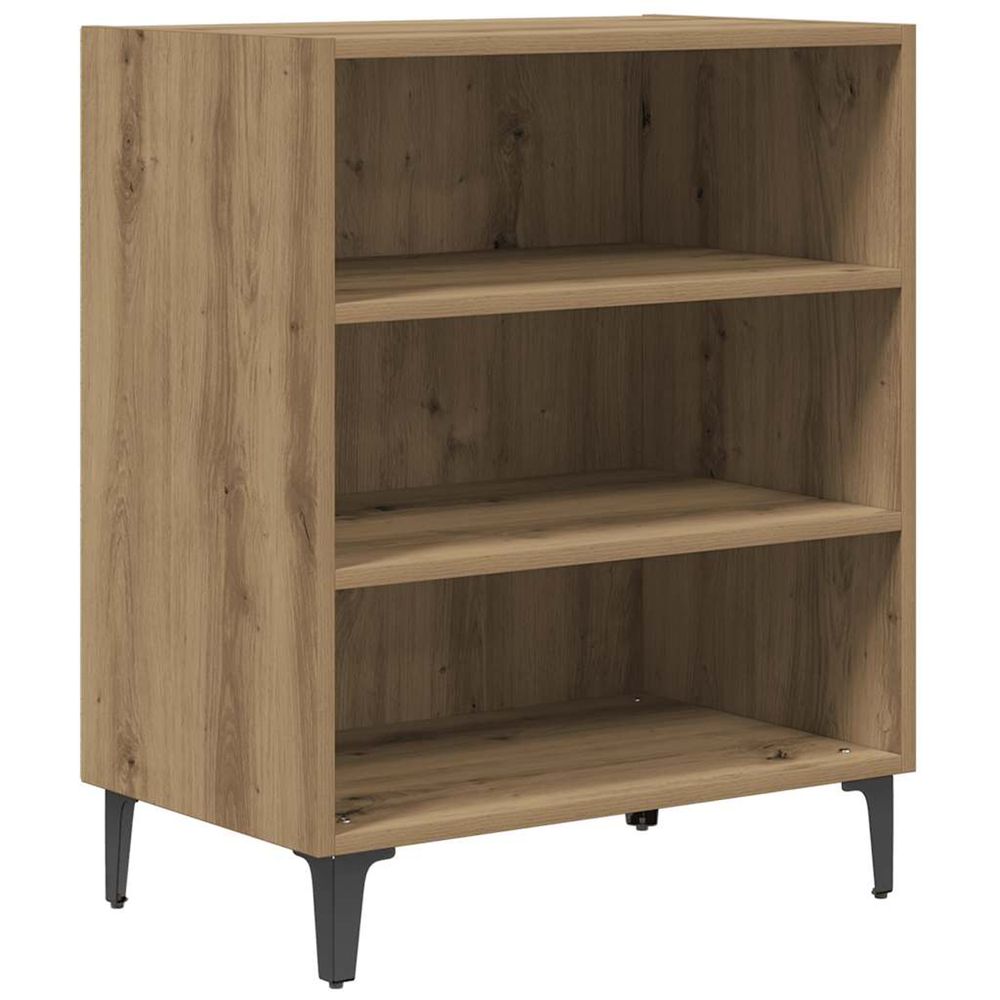 Buffet chêne artisanal 57x35x70 cm bois d'ingénierie