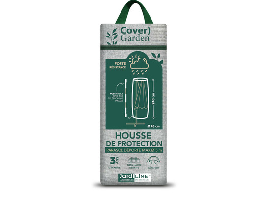 Housse de protection cover garden pour parasol déporté jusqu'à ø 5 m - livrée av