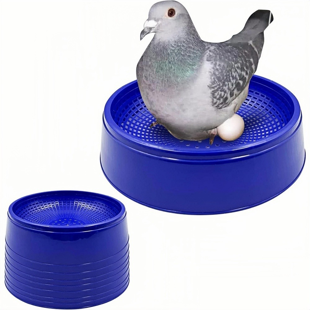 Lot de 8 bols plastiques réutilisables pour pigeons