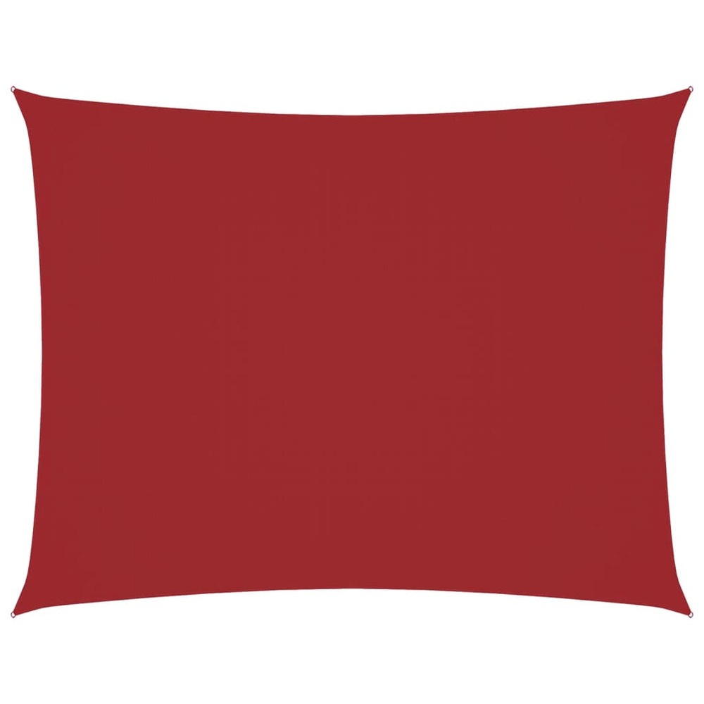 Voile de parasol tissu oxford rectangulaire 4x5 m rouge