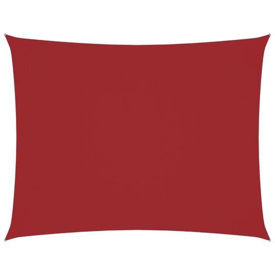 Voile de parasol tissu oxford rectangulaire 4x5 m rouge