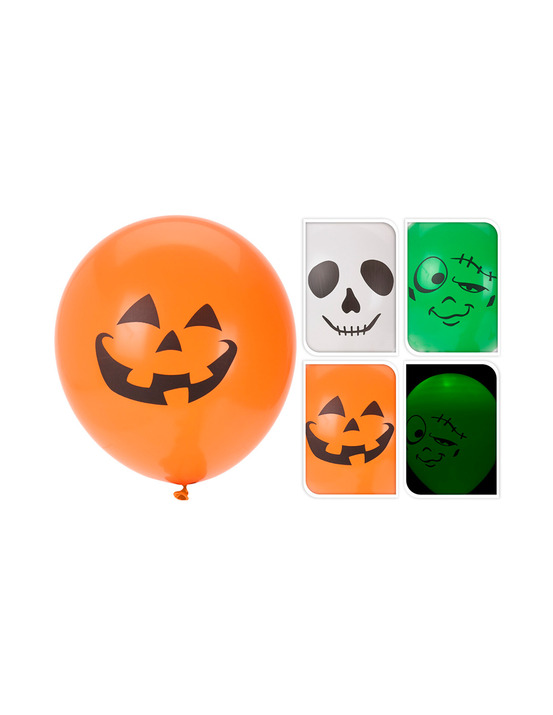 Pack 3 ballons halloween avec led.