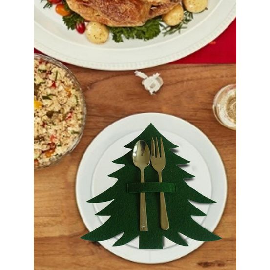 Porte couvert de noël - sapin de noël