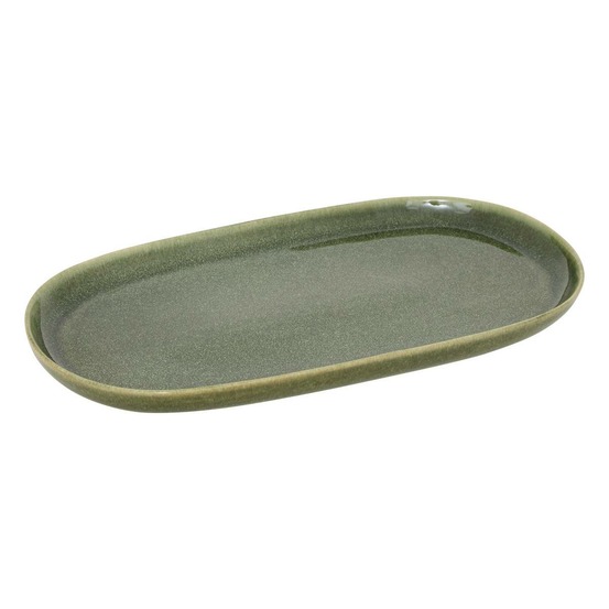 Plat de présentation terre inconnue vert kaki l31xp17,5xh2,6cm