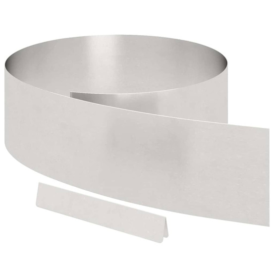 Bordure de pelouse 4 pcs argent 450 x 0,05 x 20 cm