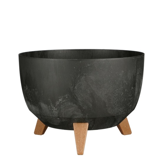 Mica decorations doppio support plante - 18,5 x ø33 cm - jardiniere exterieur grande taille - jardiniere sur pieds - plastique