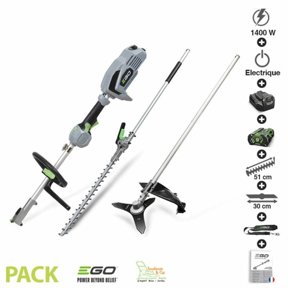 Pack multi outil jardin débroussailleuse taille-haies batterie chargeur 56 volts egopower