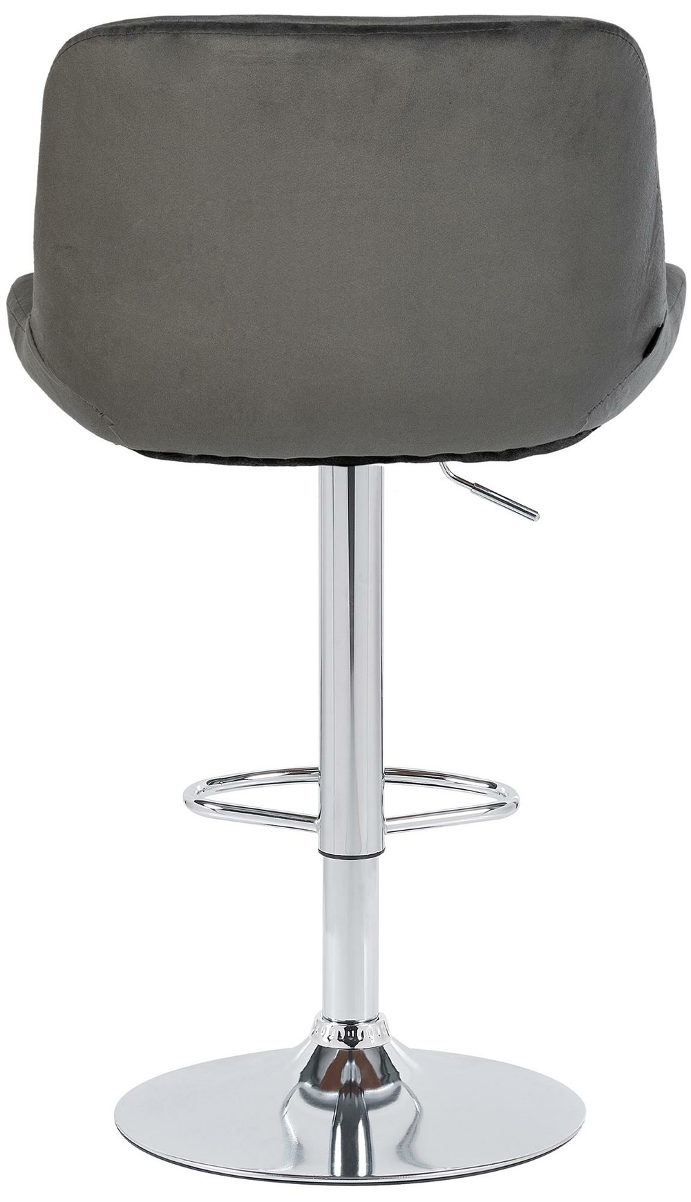 Lot de 2 tabourets de bar solon velours chromé