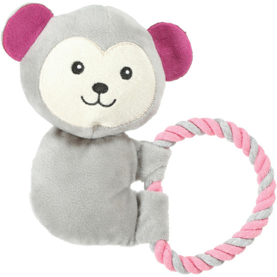Peluche maxou corde 18 cm jouet pour chiots