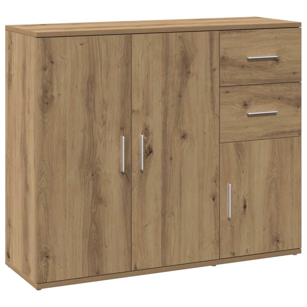 Buffet chêne artisanal 91 x 29,5 x 75 cm bois d'ingénierie