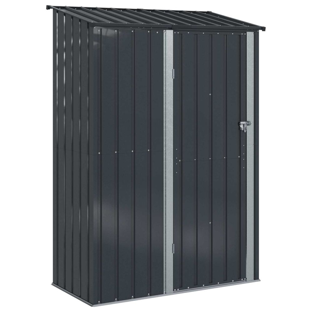 Cabanons de jardin anthracite 140,5 x 74 x 200 cm métал