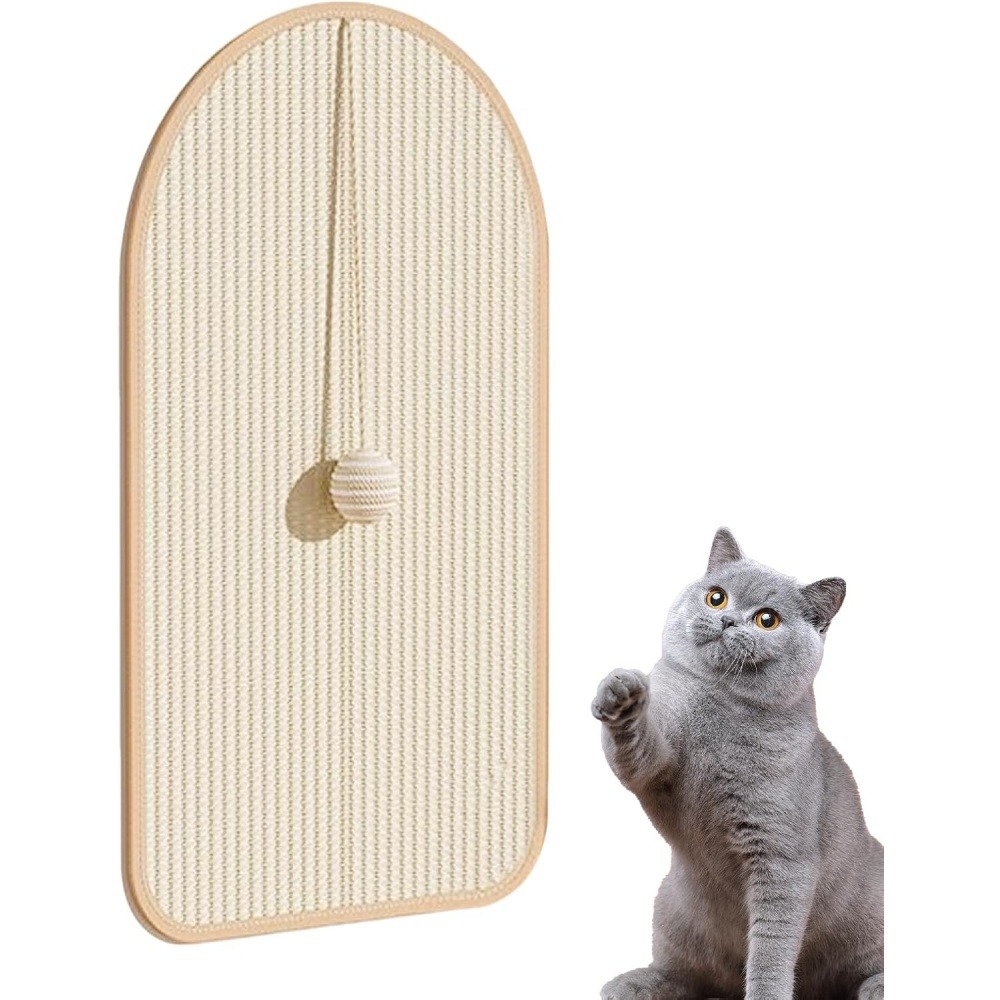 Griffoir pour chat-tapis à griffespour chat avec balle-55*30cm