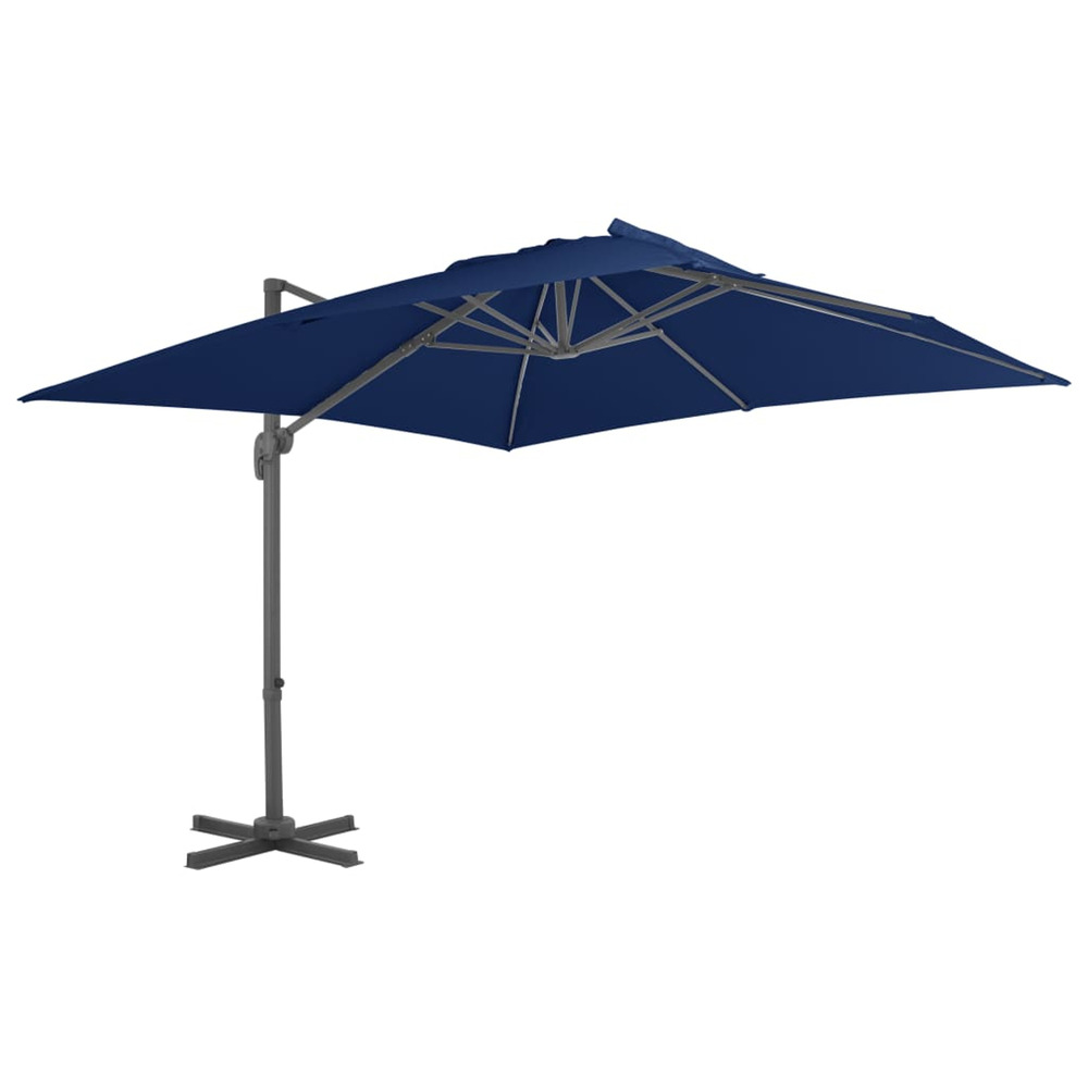 Parasol dÃ©portÃ© avec mÃ¢t en aluminium