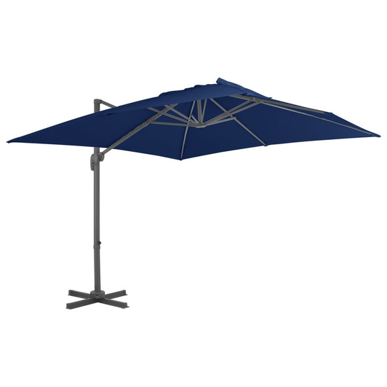 Parasol déporté avec mât en aluminium