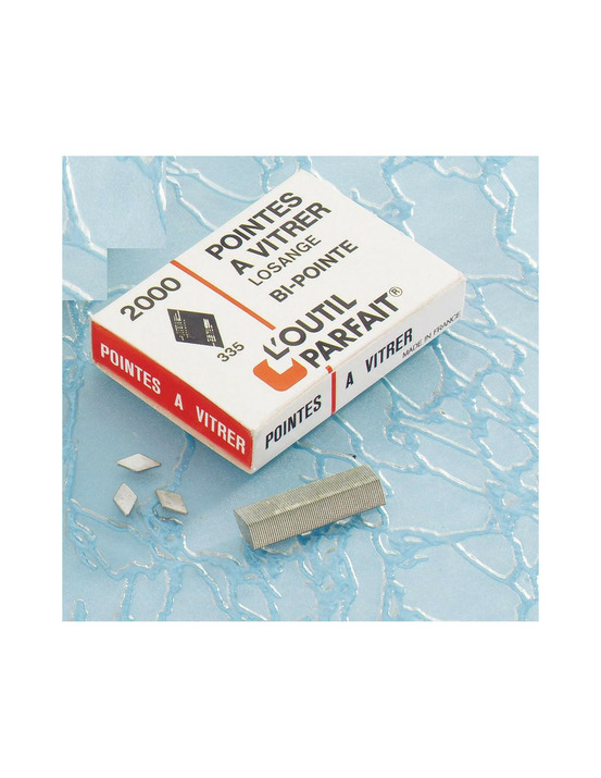 Boite 2000 pointes a vitrer losange - l'outil parfait