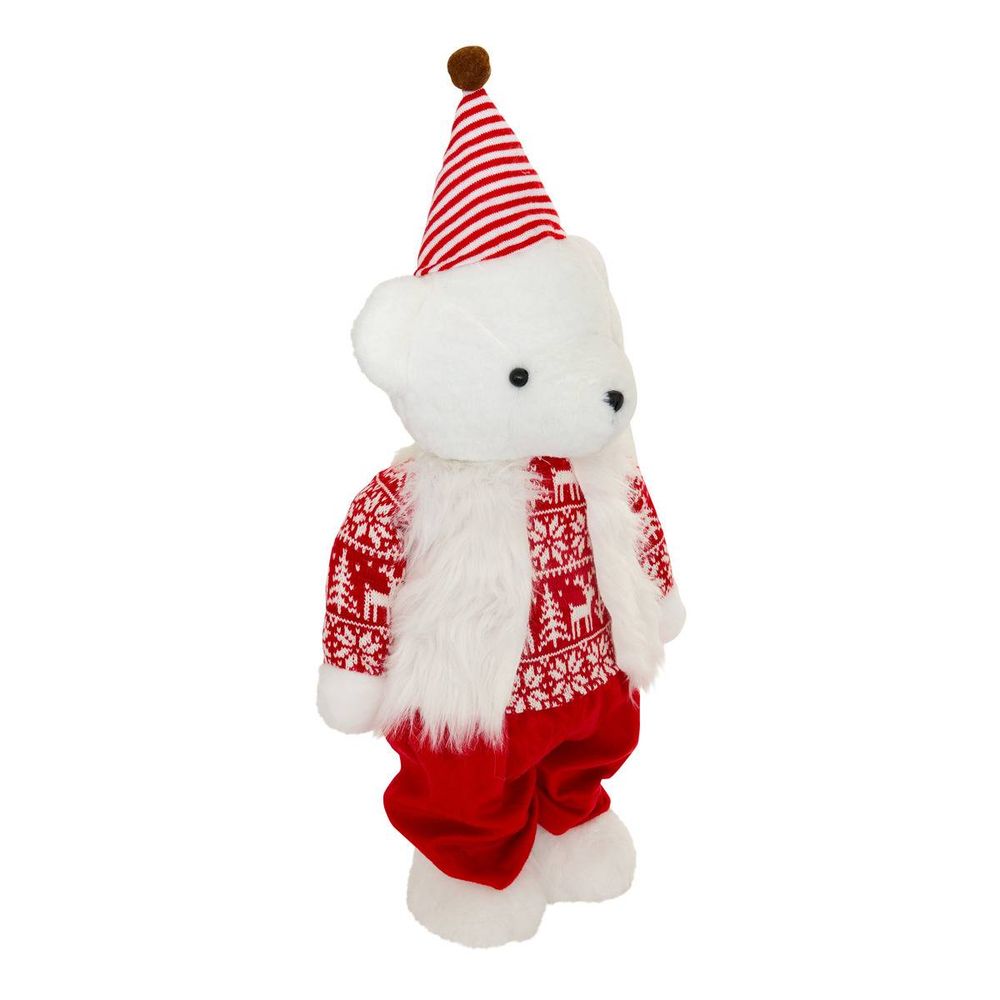 Ours de noël arvi télescopique h. 118 cm