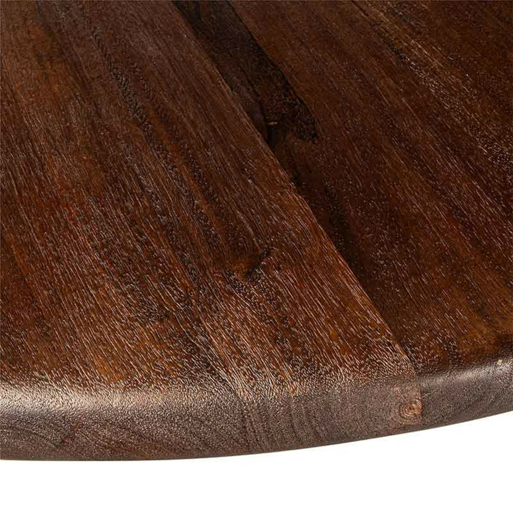 Table ronde manguier marron foncé 150x77cm