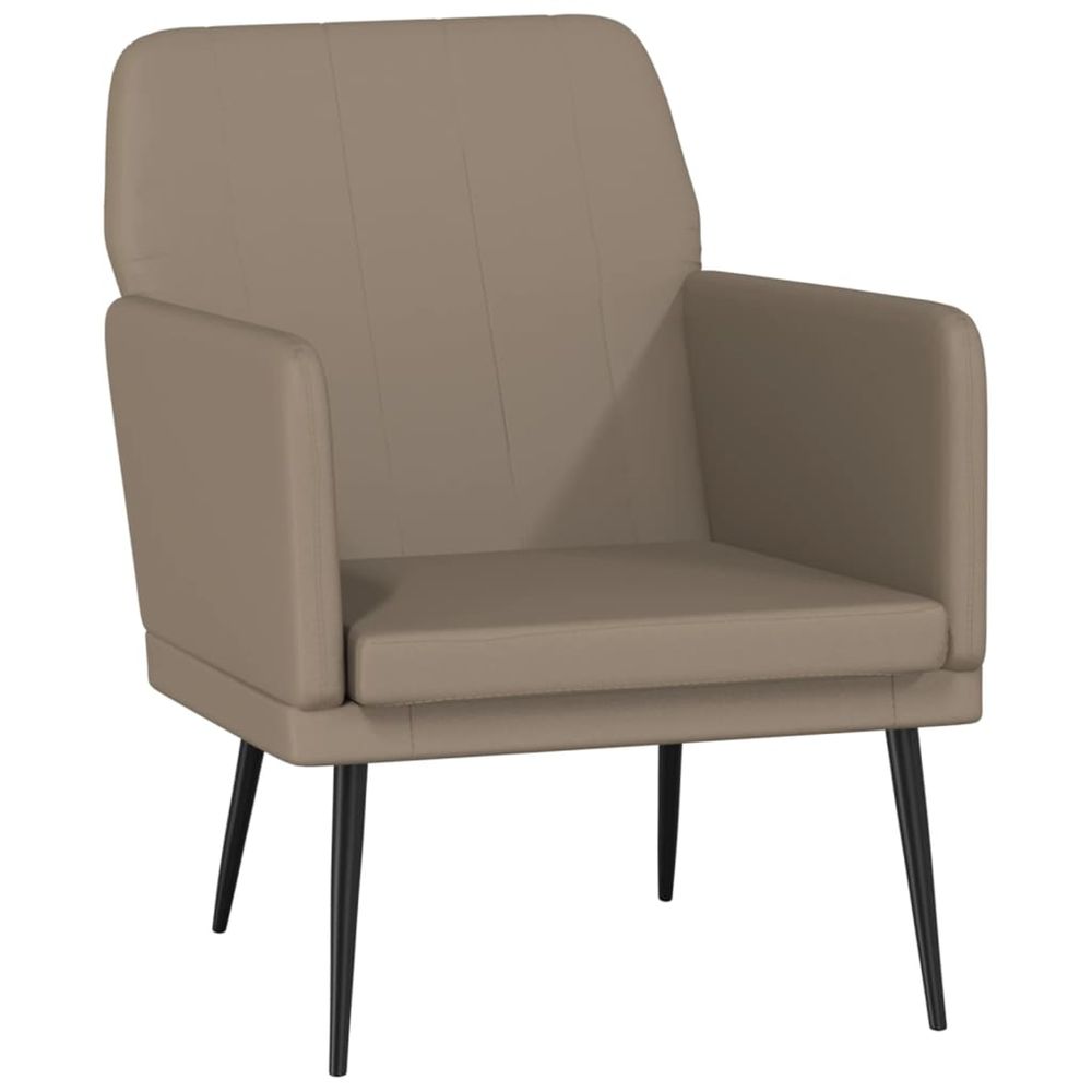 Fauteuil cappuccino 61x78x80 cm similicuir