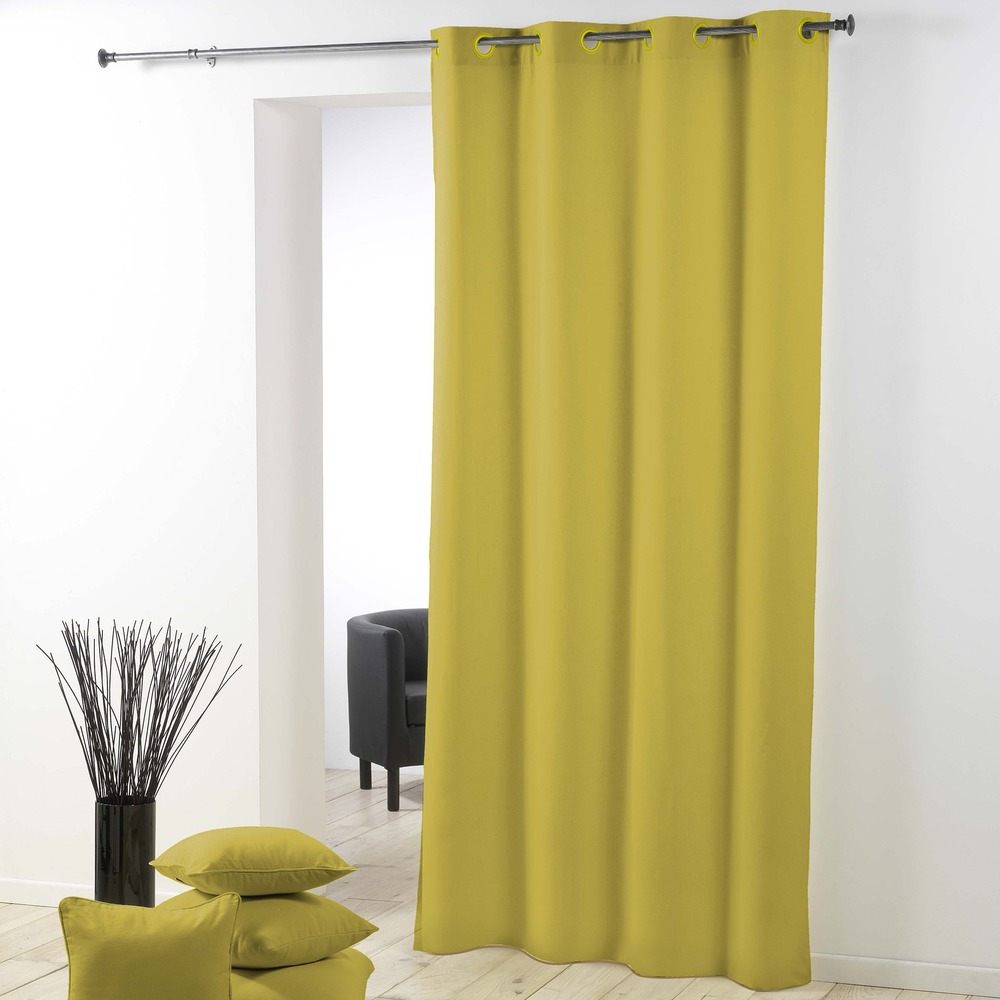 Rideau a oeillets plastique collection essentiel top color