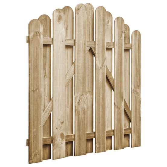 Portail de jardin bois de pin imprégné 100x100 cm