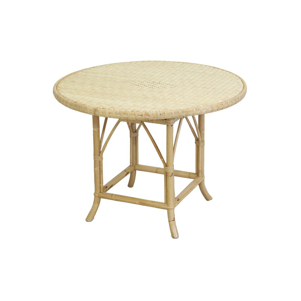 Table ronde en rotin naturel ø 100