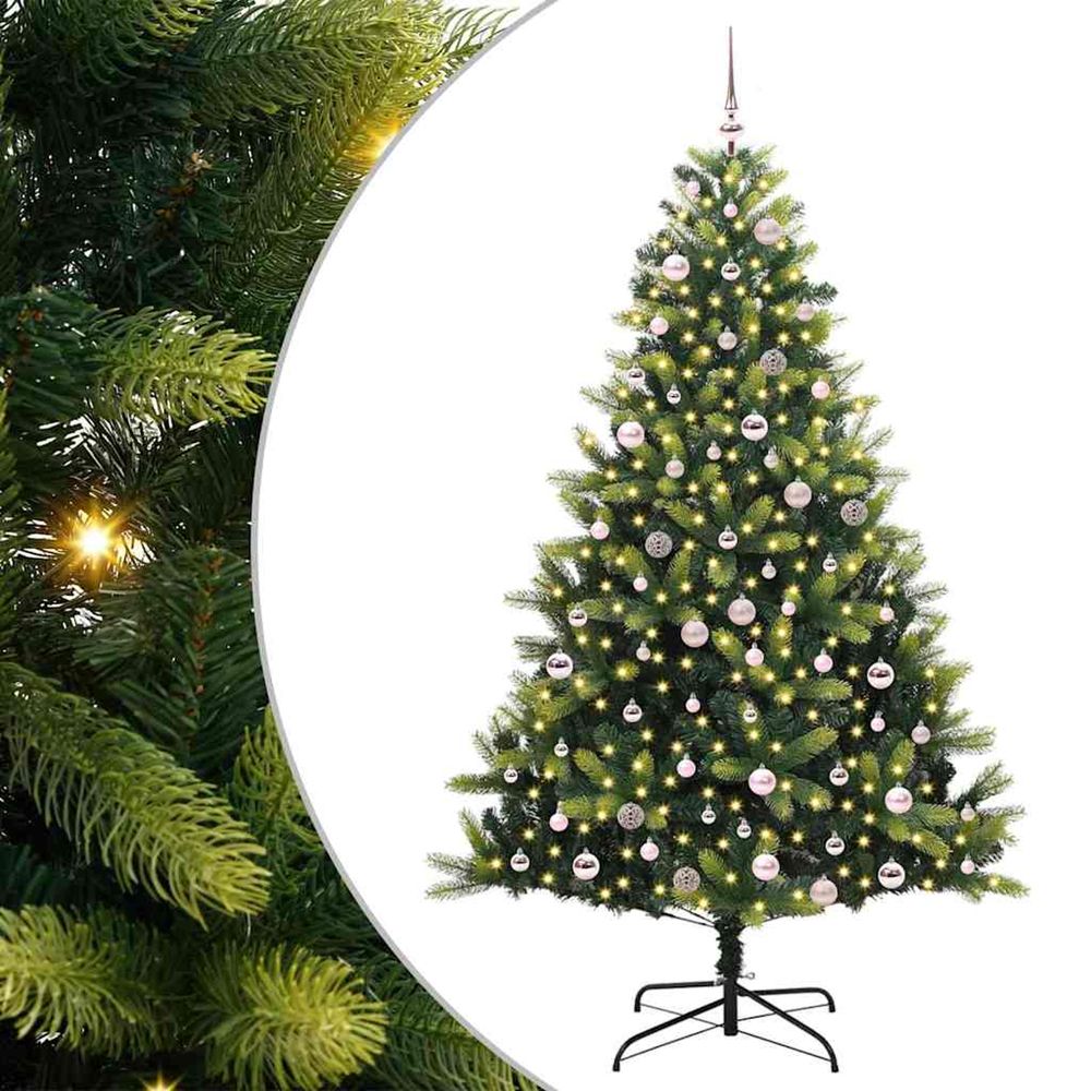 Arbre de noël artificiel en silicone flexible 300 leds vert