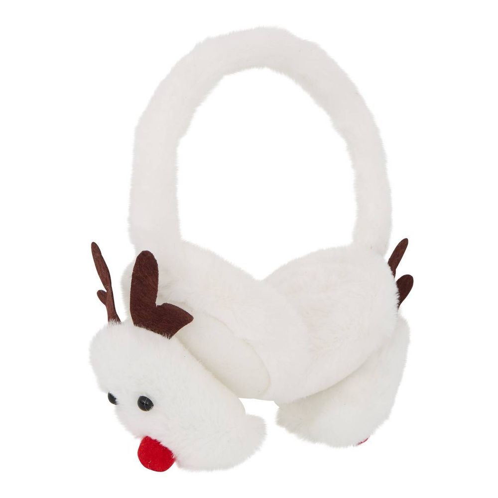 Cache-oreilles de noël motif renne