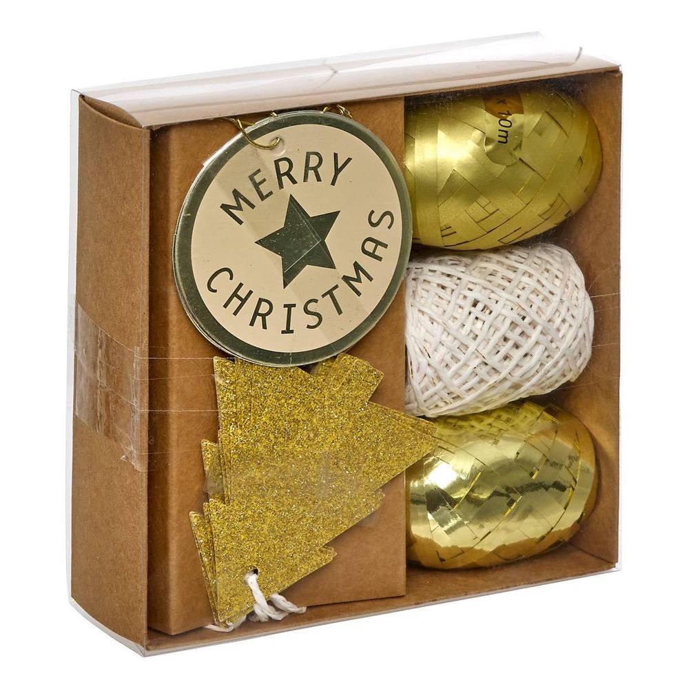 Kit de 3 bolducs de noël et 12 étiquettes cadeau