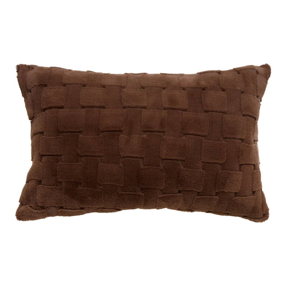 Coussin nalia rectangulaire 50x80cm marron
