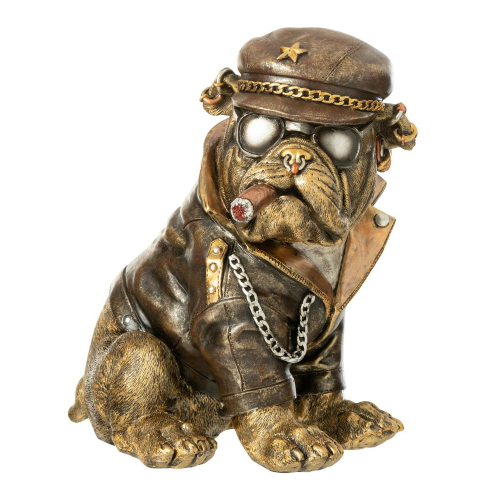 Statuette bulldog à cigarette 
