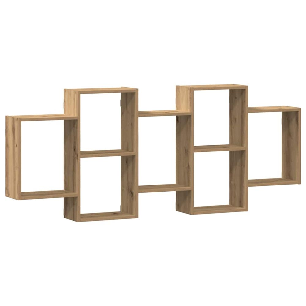 Étagère murale chêne artisanal 159x18x65 cm bois d'ingénierie