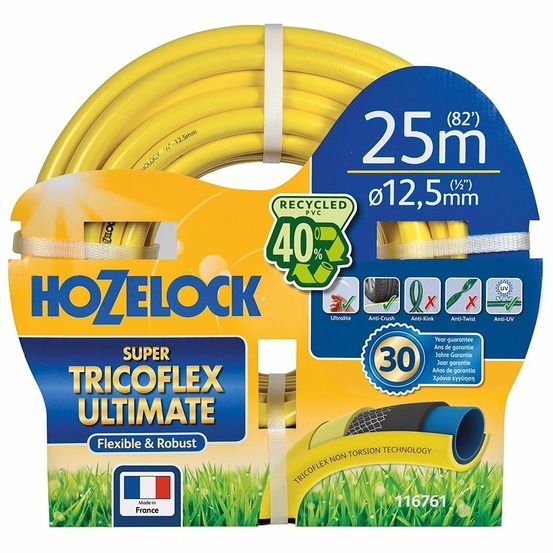 Tuyau d’arrosage multi usage super tricoflex ultimate 19mm - 50m - jaune