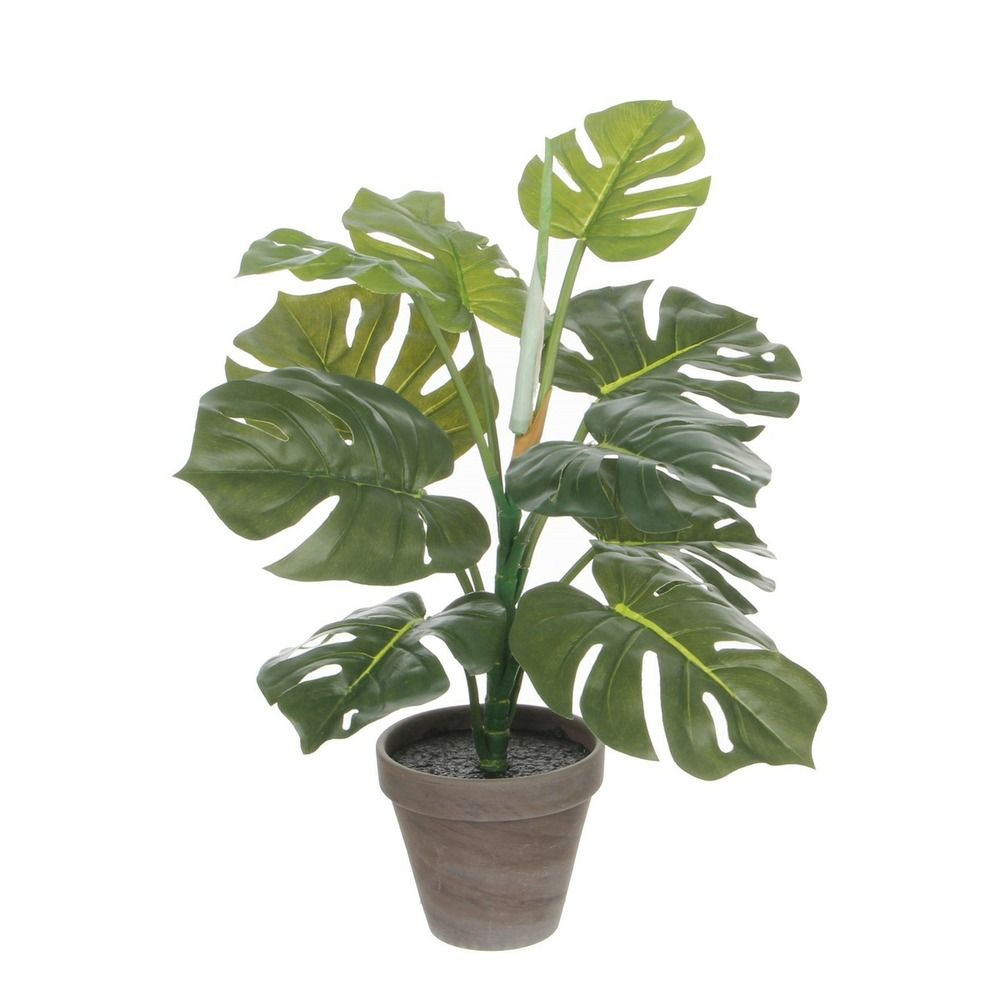 Mica decorations plante artificielle monstera - h48 x ø39 cm - vert