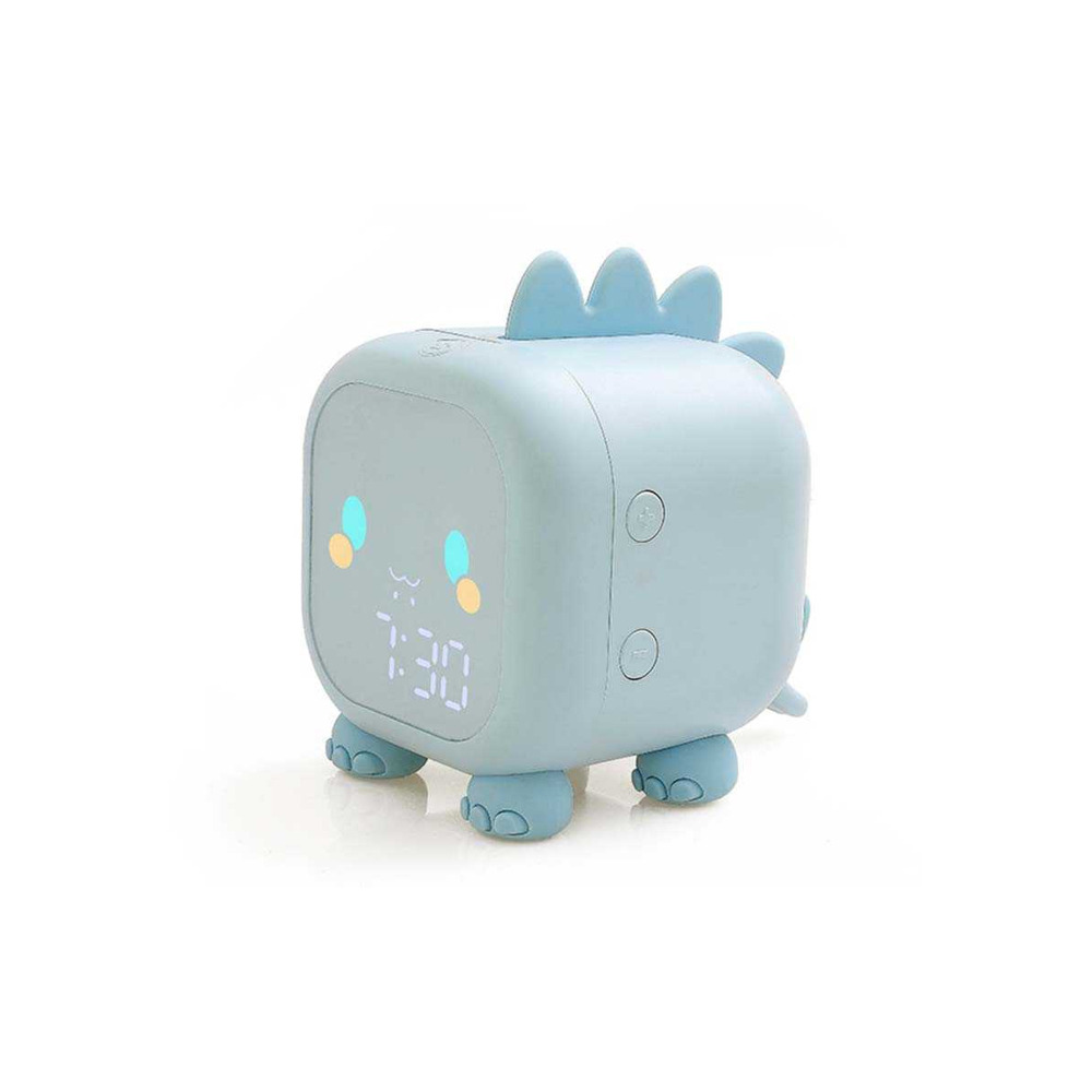 Réveil digital enfant avec veilleuse à intensité variable intégrée bleu