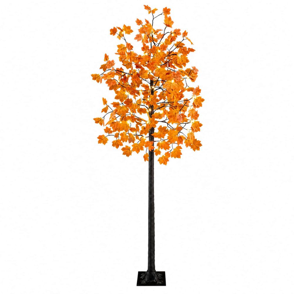 Érable de noël lumineux led marron 240 cm plastique 192 led