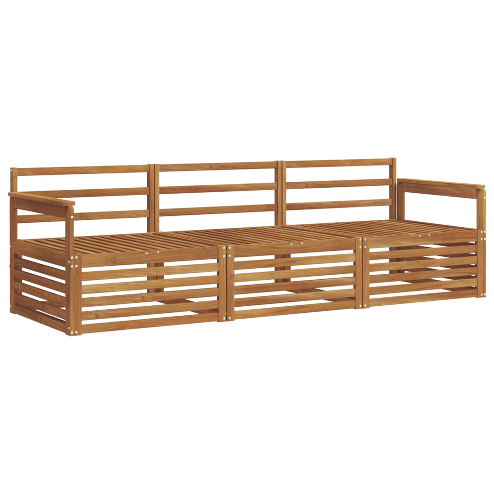 Ensemble de canapés d'extérieur 3 pcs naturel